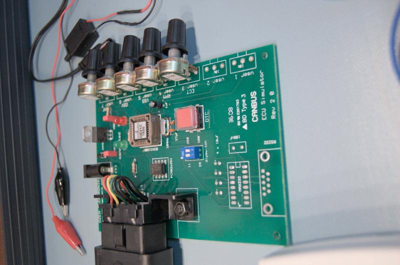 obd2 emulator on bench