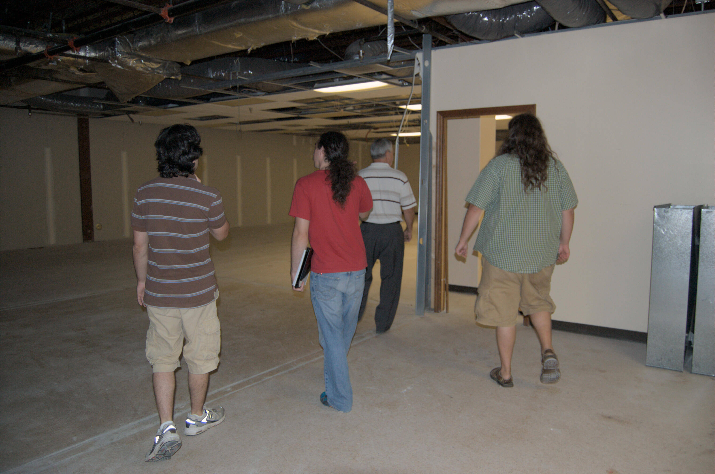 chris, matt and nick touring potential office location