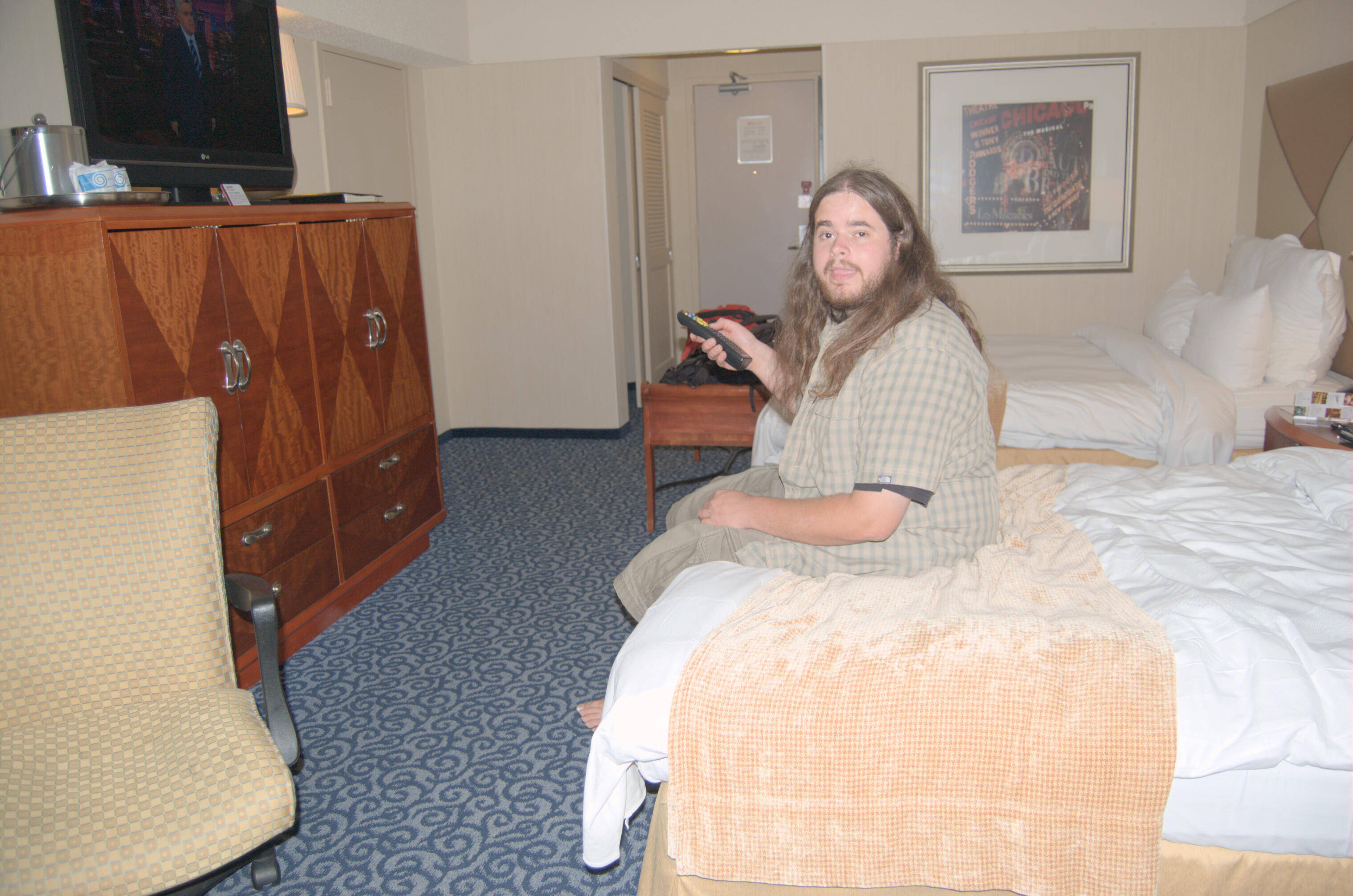 nick in nyc hotel room unwinding